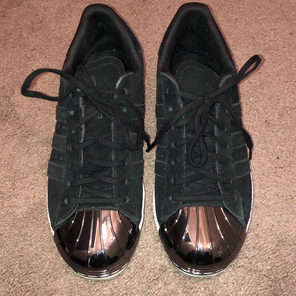 Adidas Black Suede Sneakers